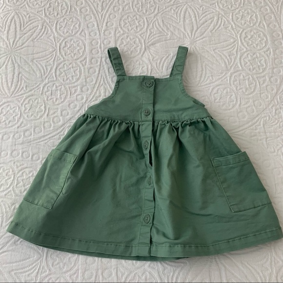 Baby GAP Sage Green Jumper with Floral Onesie - Picture 3 of 6